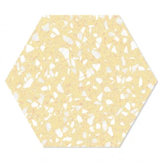 Hexagon Klinker <strong>Venice Spark</strong>  Gul 25x22 cm