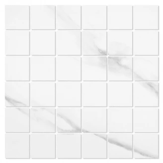 Marmor Mosaik Klinker <strong>Duomo</strong>  Vit Matt 30x30 (5x5) cm