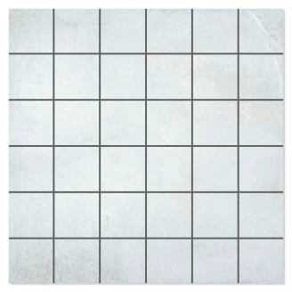 Mosaik Klinker <strong>Steelwave</strong>  Vit Matt 30x30 (5x5) cm