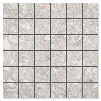 Mosaik Klinker <strong>Rockart</strong>  Ljusgrå Matt 30x30 (5x5) cm