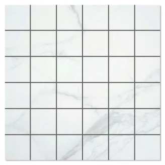 Marmor Mosaik Klinker <strong>Purity</strong>  Vit Matt 30x30 (5x5) cm