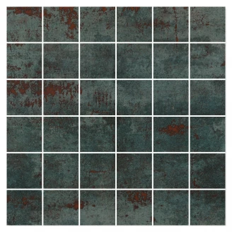 Mosaik Klinker <strong>Metalic</strong>  Grön Halvpolerad 30x30 (5x5) cm