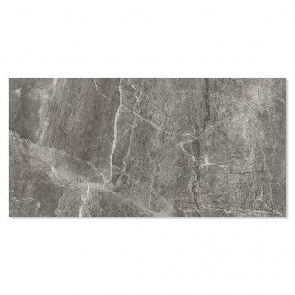 Marmor Klinker <strong>Geneva</strong>  Mörkgrå Polerad 60x121 cm