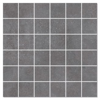 Mosaik Klinker <strong>Concreto</strong>  Svart Matt 30x30 (5x5) cm