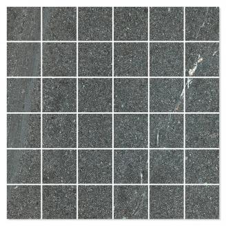 Mosaik Klinker <strong>Mineral</strong>  Mörkgrå Matt 30x30 (5x5) cm