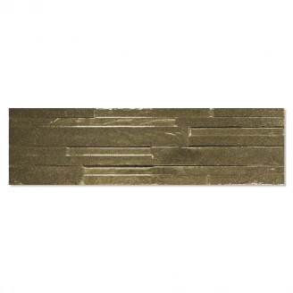 Dekor Kakel <strong>Elite Mineral</strong>  Guld Blank 17x52 cm