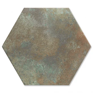 Hexagon Klinker <strong>Donegal</strong>  Brun-Grön Matt 29x33 cm