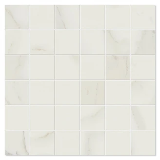 Unicomstarker Marmor Mosaik Klinker Calacatta Satin 30x30 (5x5) cm