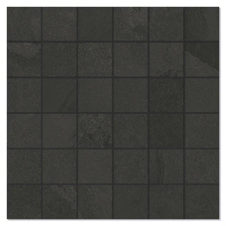 Unicomstarker Mosaik Klinker <strong>Brazilian Slate</strong>  Rail Black Matt 30x30 (5x5) cm