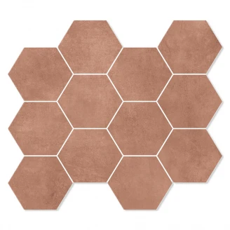 Unicomstarker Hexagon Klinker <strong>Living</strong>  Terracotta Matt 30x34 cm