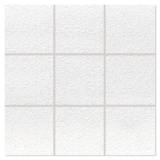 Mosaik Klinker <strong>Paintbox</strong>  Vit-Sandpapper Matt-Relief 30x30 (10x10) cm