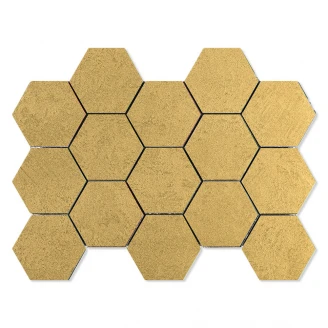 Hexagon Klinker <strong>Elite Concrete</strong>  Guld Matt 23x33 cm