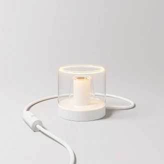 Creative Cables Bordslampa med Glödlampa <strong>Ghost</strong>  Vit Matt