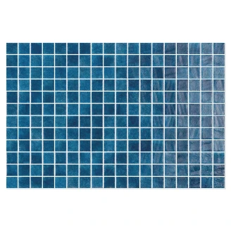Poolmosaik <strong>Splash</strong>  Mörkblå Blank 31x47 (2.5x2.5) cm