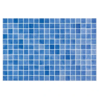 Poolmosaik <strong>Splash</strong>  Blå Blank 31x47 (2.5x2.5) cm