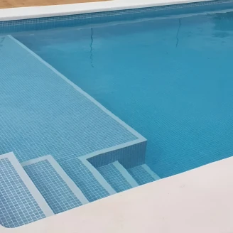 Poolmosaik <strong>Splash</strong>  Ljusblå Halkfri Blank 31x47 (2.5x2.5) cm