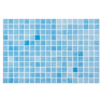 Poolmosaik <strong>Splash</strong>  Ljusblå Halkfri Blank 31x47 (2.5x2.5) cm