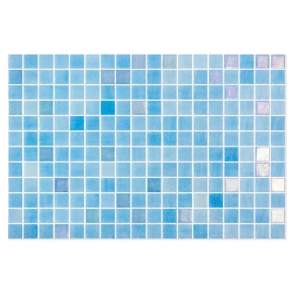 Poolmosaik <strong>Lora</strong>  Ljusblå Blank 31x47 (2.5x2.5) cm