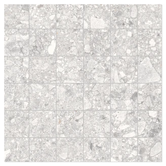 Unicomstarker Mosaik Klinker Pietra di Gre Bianco Matt 30x30 (5x5) cm